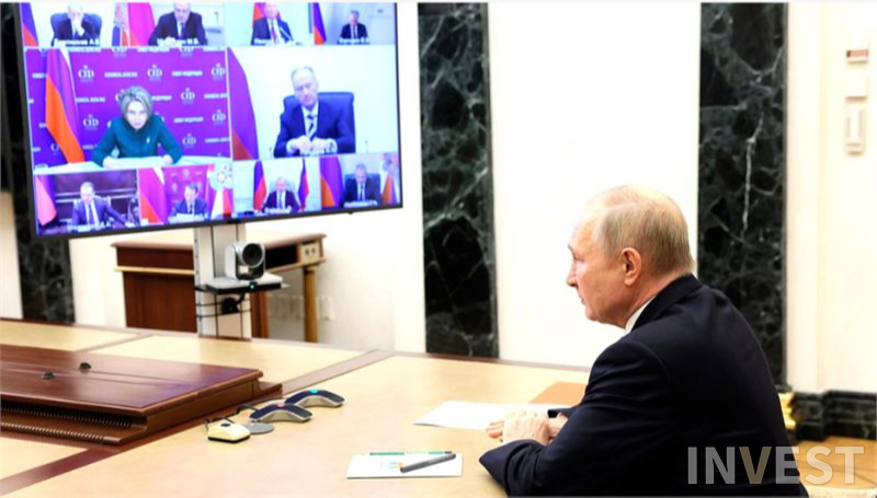 ▲2022년 6월 12일 러시아 연방 대통령 회의 (출처 : 러시아 하원 공식 홈페이지)
