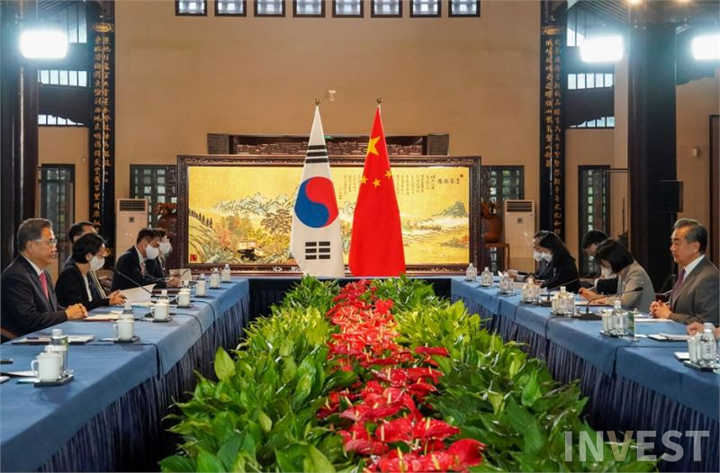 ▲2022년 8월 열린 한중 외교장관 회담/ 외교부 제공