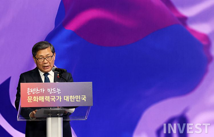 '제6차 방송영상산업 진흥 중장기계획'을 발표하고 있는 박보균 문화체육관광부 장관 /문화체육관광부 제공