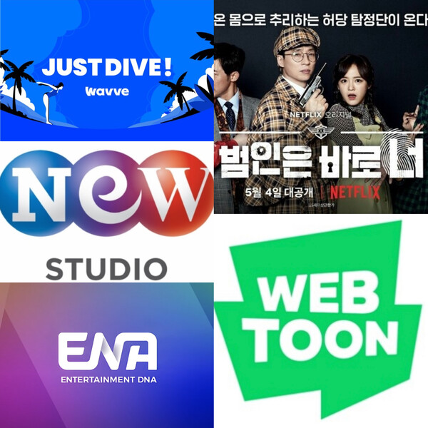 출처 = 웨이브, 스튜디오앤뉴, ENA, 넷플릭스, 네이버웹툰