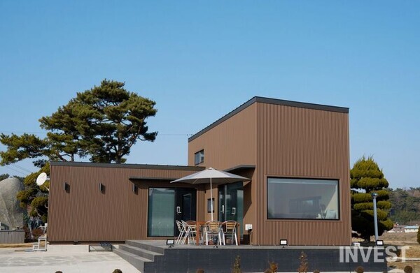 ﻿스페이스웨이비의 모듈러 주택 = 현대리바트 제공