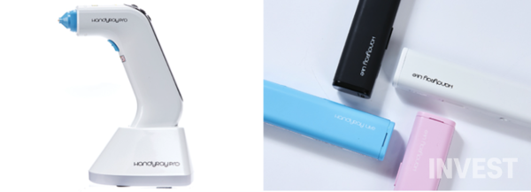 ▲(왼쪽부터) 라메디텍 레이저 채혈기 핸디레이 프로, 핸디레이 라이트 (출처 = 라메디텍)