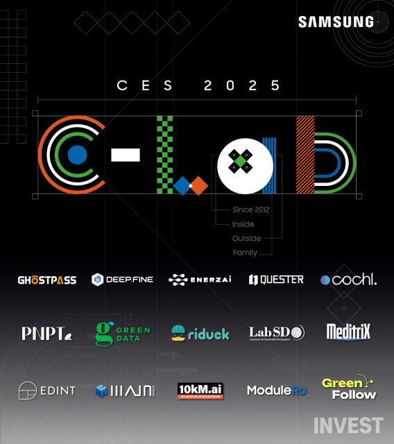 ▲CES 2025 C랩 전시관 포스터(출처 = 삼성전자)